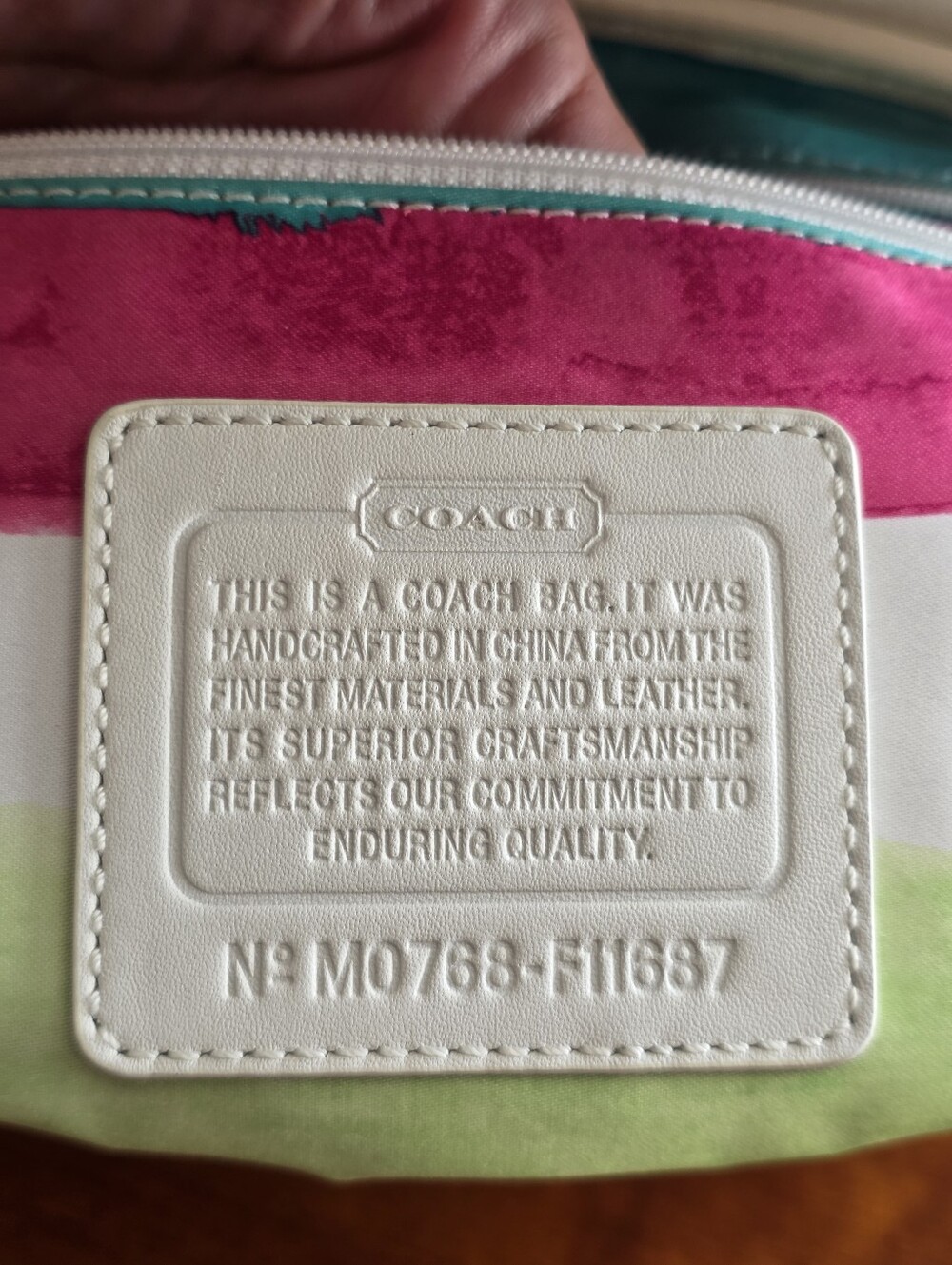 Coach F11687 Soho Woven Straw Patent Leather Satchel Ivory Summer Y2K Bag - Picture 14 of 16